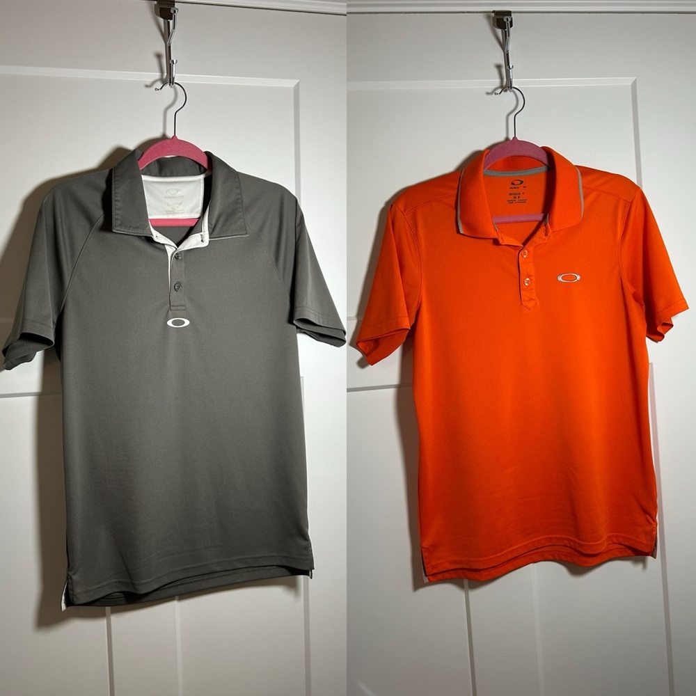 Oakley small golf polos bundle